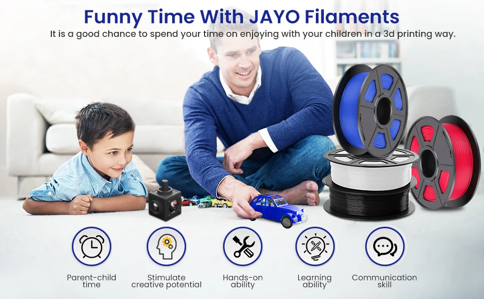 JAYO 5,5 kg 3D PETG/PLA/PLA PLUS Druckerfilament 1,75 mm 100 % blasenfrei, ungiftige 3D-Druckmaterialien für 3D-Drucker und 3D-Stift – Detail 13