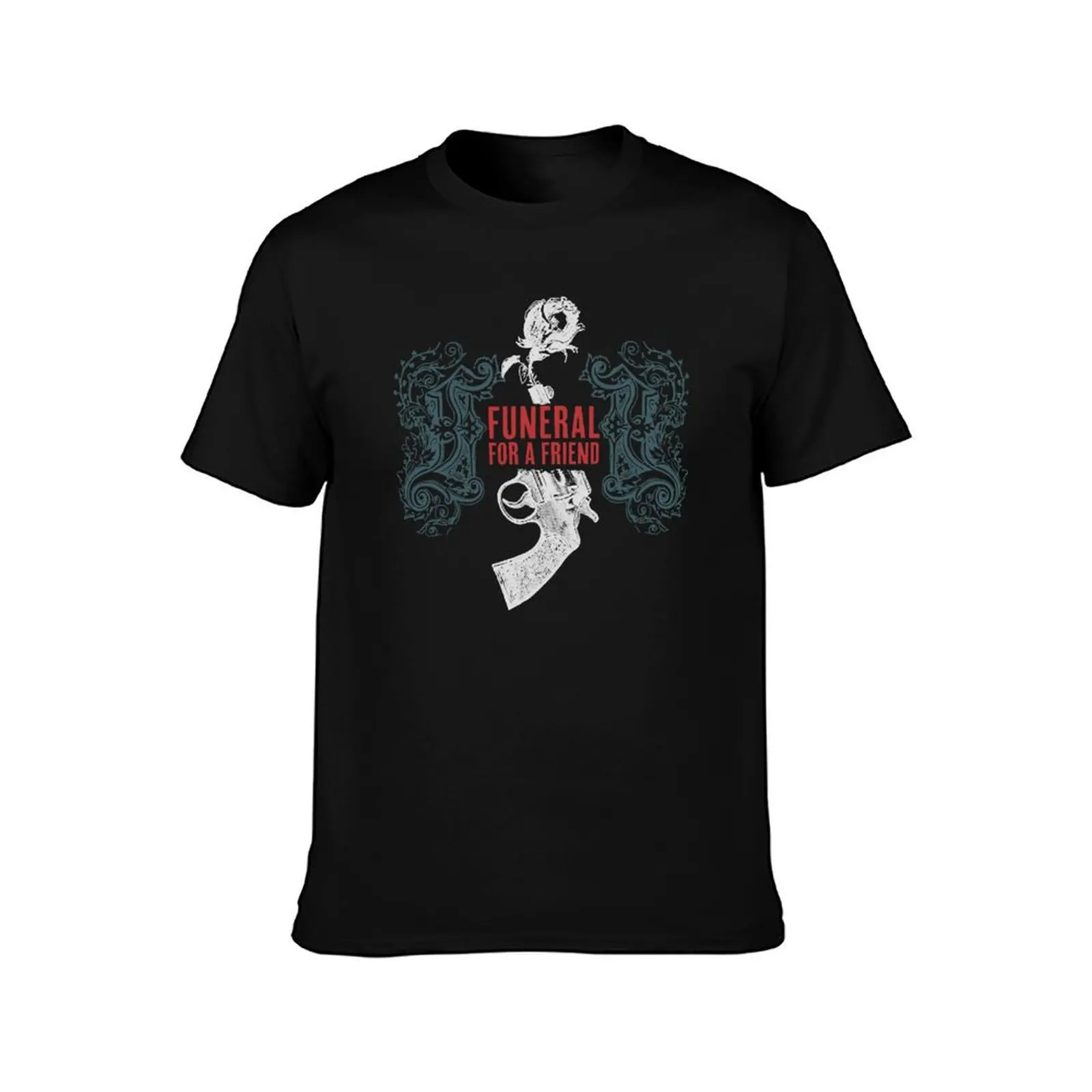 Funeral For A Friend Roses T-Shirt Retro Graphic Print T-Shirt