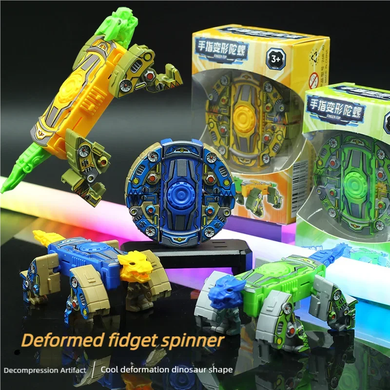 Creativo Mech Dinosauri Deformati Agitarsi Giocattoli Mano Spinner Antistress Giocattoli Sensoriali Per Adulti Fidget Spinner Giroscopio Giocattoli Per Bambini Regali