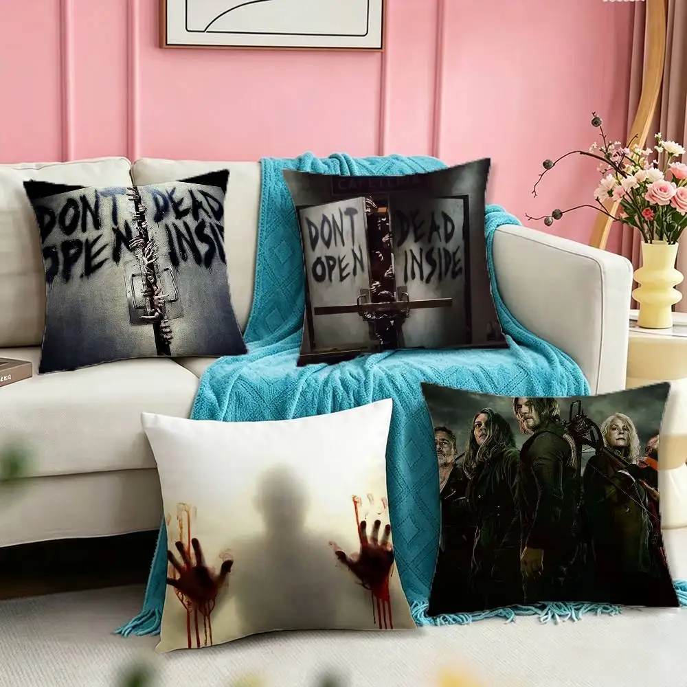 TV V-The Walking Dead Pillow Case Square Double-Sided Sofa Cushion Cover Bedroom Bedside Pillow