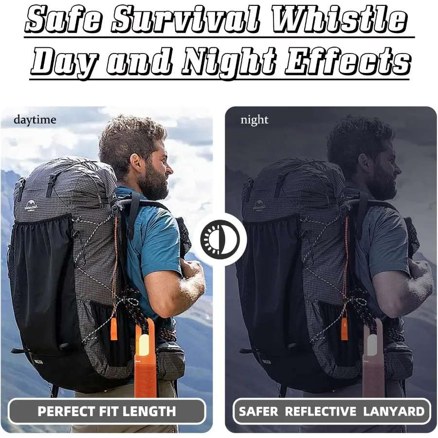 4 قطعة صافرة الطوارئ سوبر بصوت عال صفارة إنقاذ مع الحبل للسلامة تنبيه القوارب السباحة التجديف التنزه التخييم Huntin #3