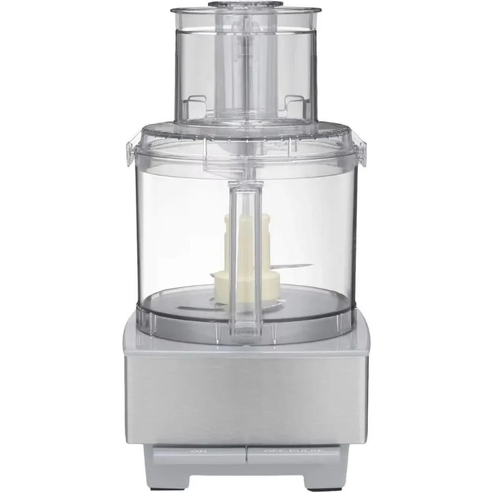 

Food Processor 14-Cup Vegetable Chopper for Mincing, Dicing, Shredding, Puree & Kneading Dough, Light Gray Stainless Steel