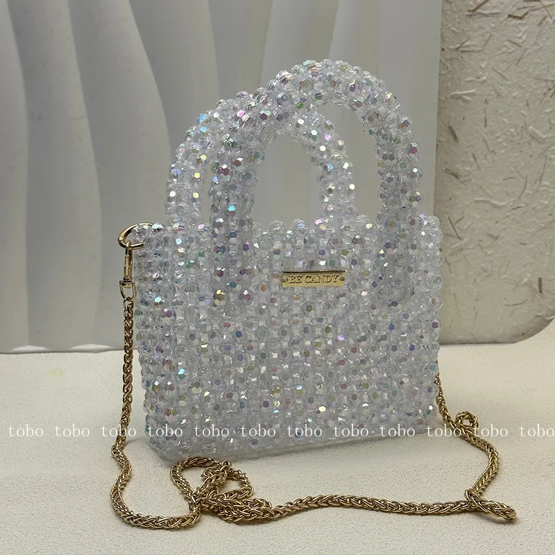 Imagem -04 - Bolsa de Ombro Frisada Brilhante para Senhoras Carteiras e Suportes Frisados Acrílicos Bolsas Caseiros Bling Designer de Marca Bolsas de Verão 2023