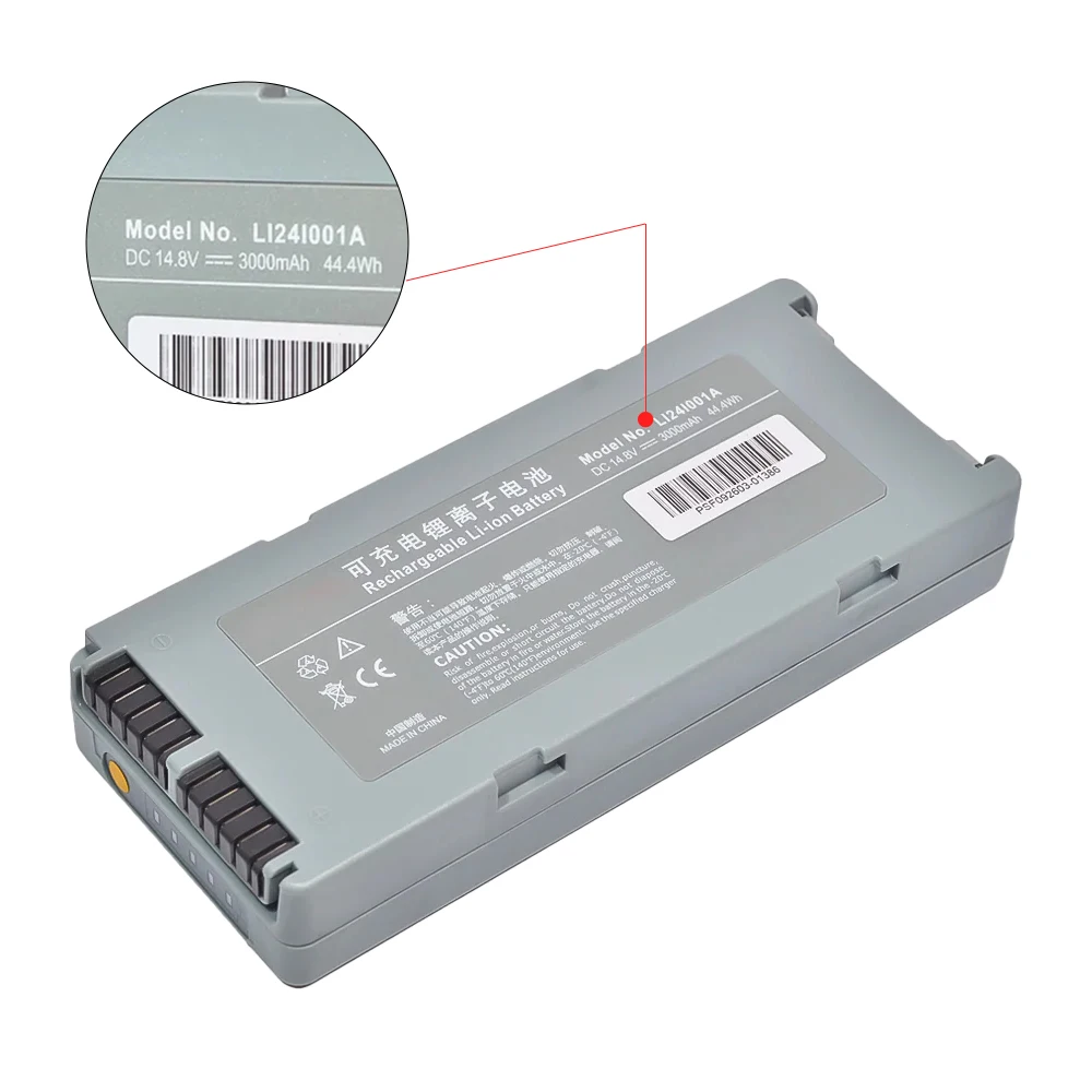 Replacement LI24I001A LI24I005A Battery for Mindray BeneHeart D3 D2 Defibrillator 14.8 V 5600 MAh