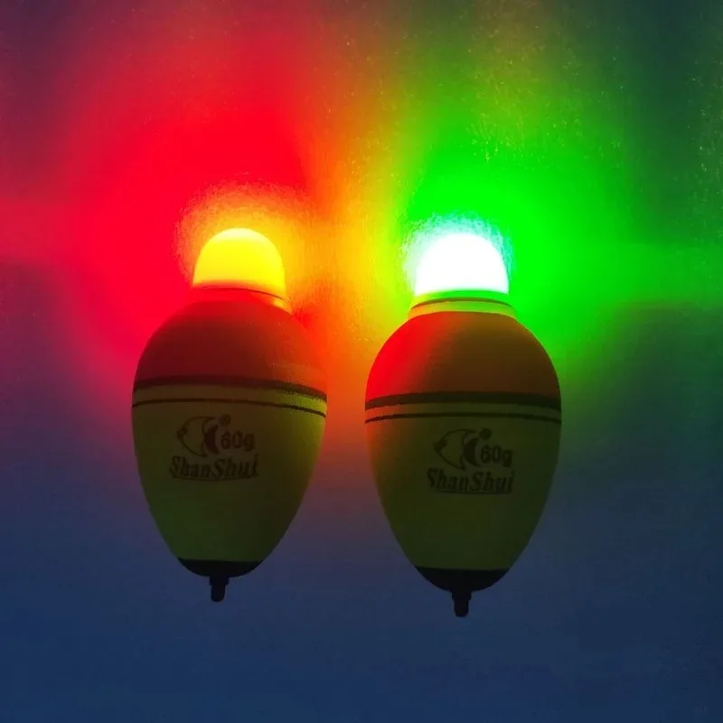 2/4Pcs 30/40/50/60/70/80g/100g EVA Luminous Fishing Night Float Light Stick Foam Plastic Bobber Sea Rock Fishing Striking Floats image 6