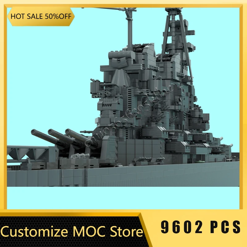 9602 PCS Hot Selling MOC Luxury Battleship Scene Model Custom Educational Collection Creative Assembly Children Christmas Gifts