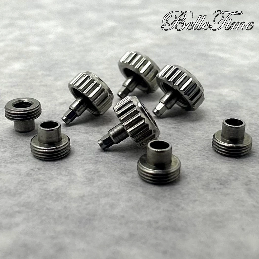Silver High Quality Watch Parts Logo S Watch Crown Parts Replacement S Crown And Without S Crown For NH34 NH35 NH36 Movement image 5