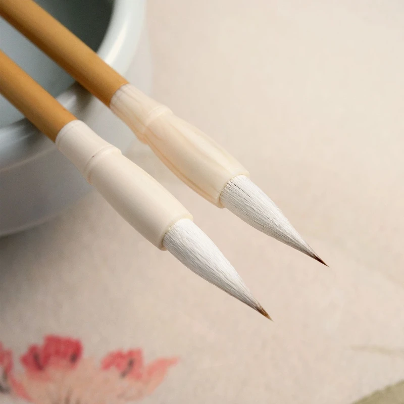 Mixed Hair Woolen Calligraphy Brush for Regular Script Practice Beginners Tracing Copybook Art Supply Home Office Kit Set