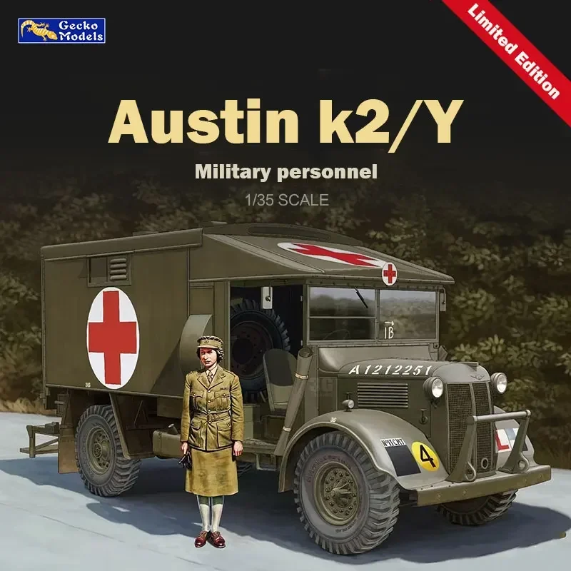 1/35 스케일 게코 모델 35GM0070 Austin K2/Y Heavy Ambulance 한정판 조립 스케일 모델 키트