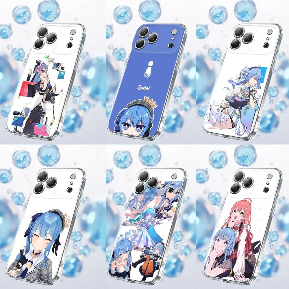 

Singer H-Hoshimachi Suisei Phone Case For iPhone 17,16,15,14,13,12,11 Plus,Pro,Max,Plus,E,SE4,Air,Mini Transparent