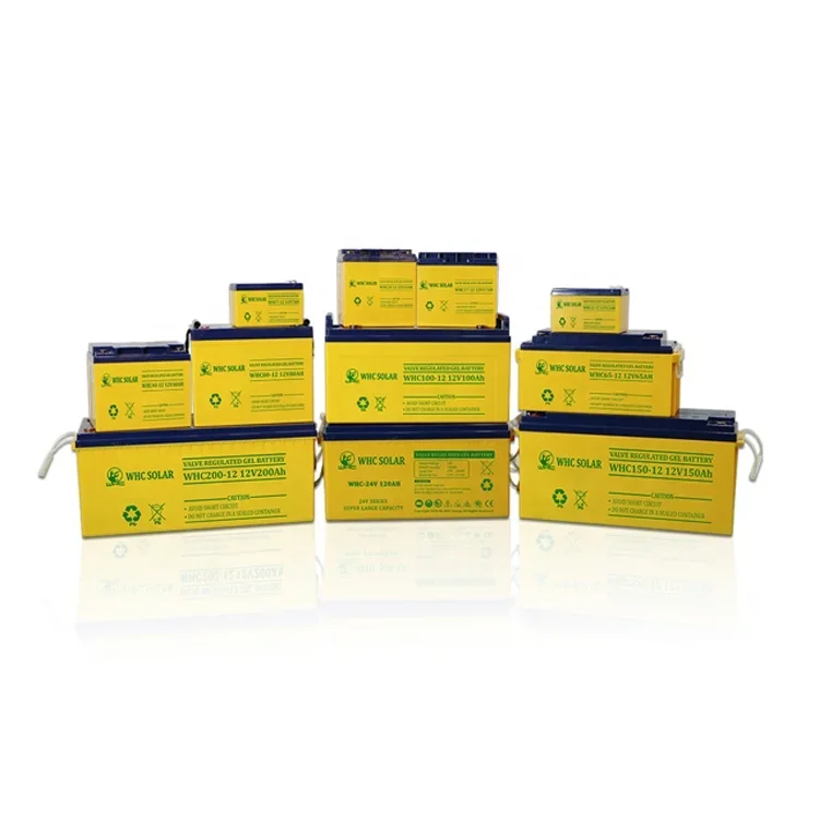 Battery Lead Acid Batteries Energy Storage Battery WHC Long Life Deep Cycle Ups Vrla Agm Gel Rechargeable 24v 12volt 12v 200ah