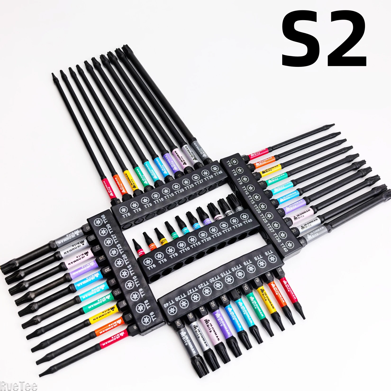 Torx Impact Tough Magnetic Screwdriver Bit S2 Steel Steel Long Extension Driver Drill Bits Hex Shank Batch Head with Base Holder
