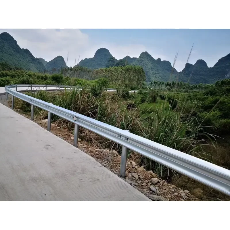 Rural Road Crash Barrier Hot-dip Galvanized Highway Safety protection Barrier Waveform Guardrail Board