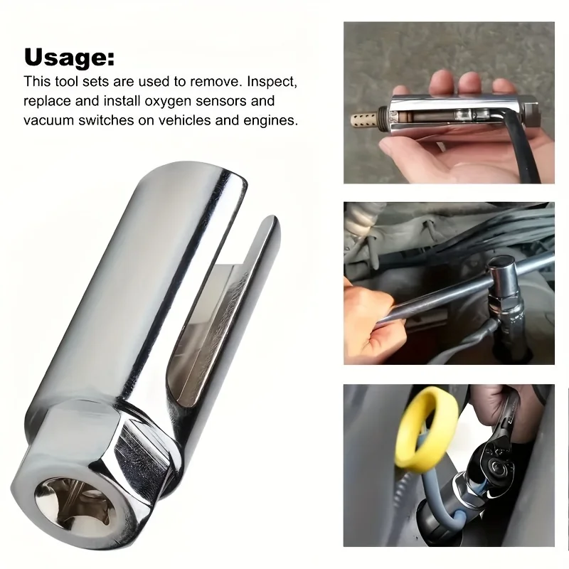 

5PCS Japanese Style Oxygen Sensor Removal Tool with Socket Wrench Auto Repair Kit