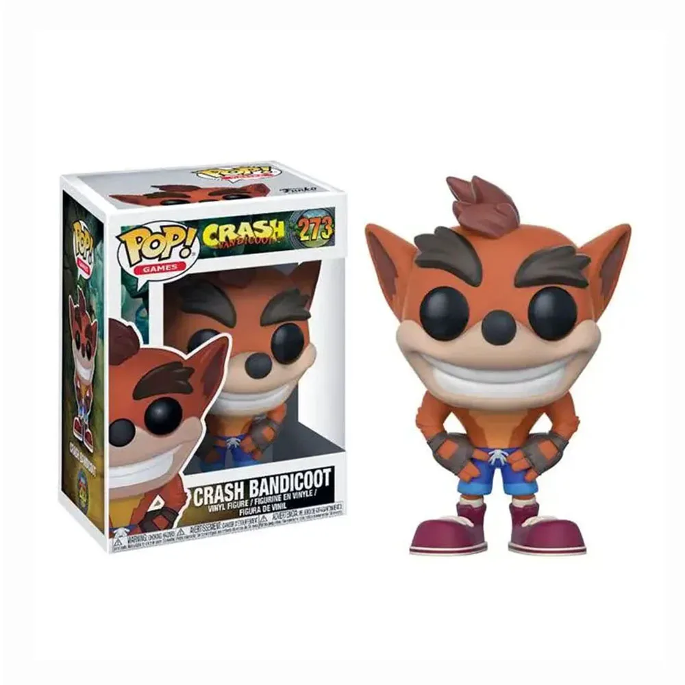 وصول جديد Funko Pop Games Crash Bandicoot # 273 ألعاب شخصيات الحركة هدية للأطفال بوب كراش بانديكوت - دمى الفينيل