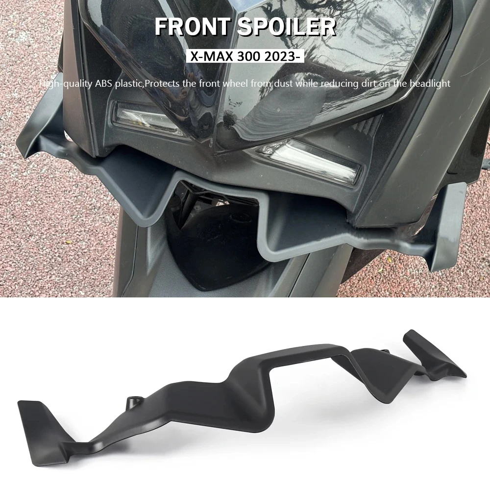 

Black Fit For YAMAHA X-MAX X-Max 300 Motorcycle Downforce Naked Forntal Spoilers Aerodynamic Wing Deflector XMAX 300 2023-2026