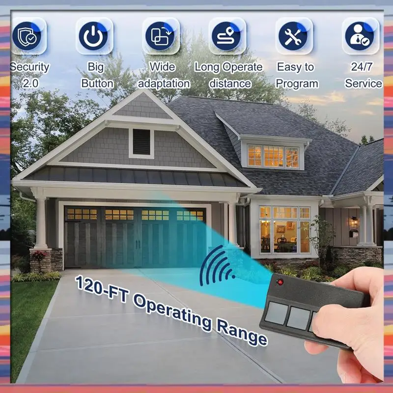 Winter Essential Universal Garage Door Opener Remote Control 3PCS Set For Liftmaster Chamberlain Craftsman 371LM 373LM 971LM 973