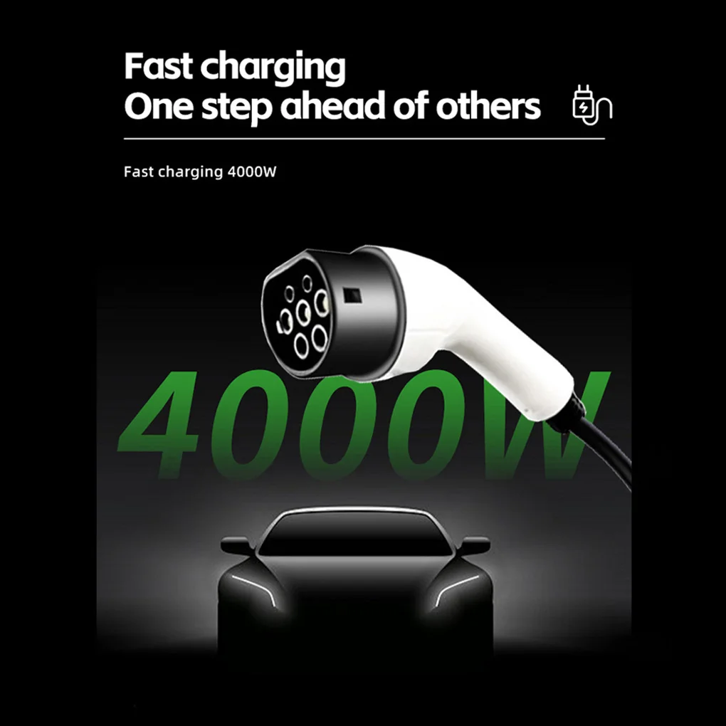 

Portable 7KW 32A Type 2 EV Charger 5M/10M Single Phase 3PIN CEE Plug LCD Color Screen Wallbox EV Charger