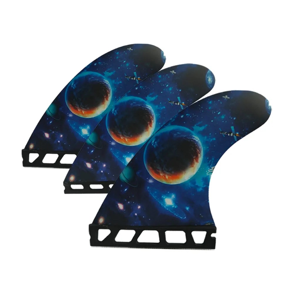 NEW Planet Style Tri fin set Single Tabs Fins G5/M surf fins Future surfboard fin Honeycomb Fibreglass