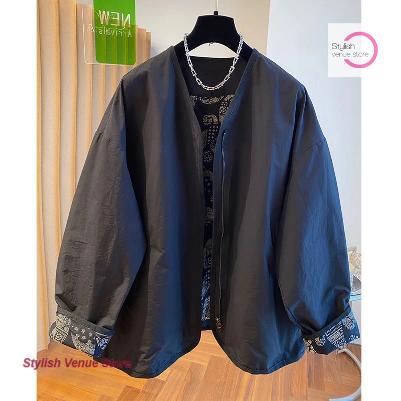 Spring and autumn short long-sleeved windbreaker jacket female French style plus size loose simple versatile high-grade top