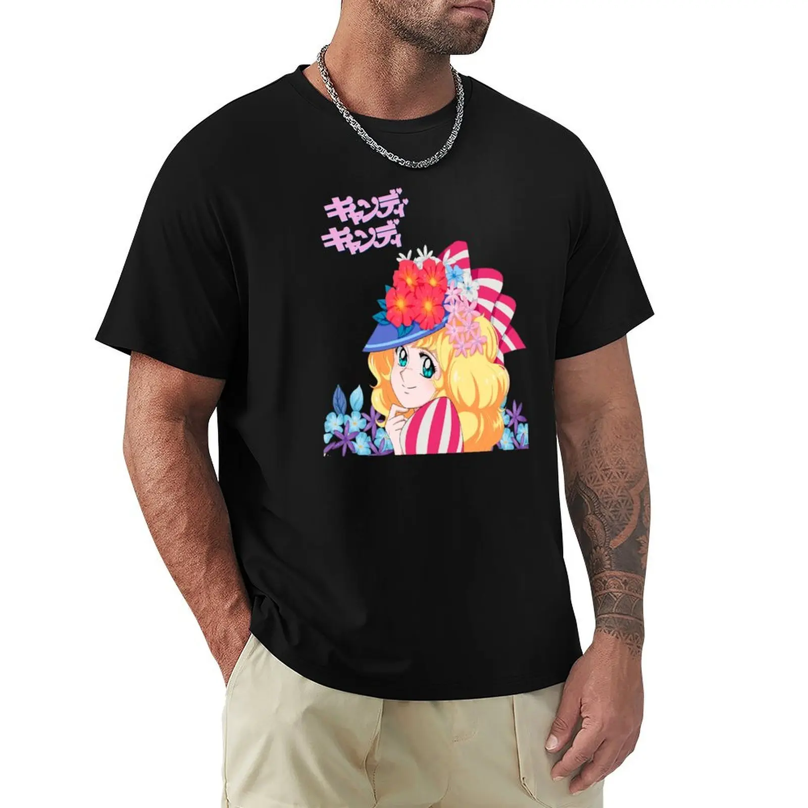 

Candy ! T-Shirt anime cheap stuff mens vintage t shirts