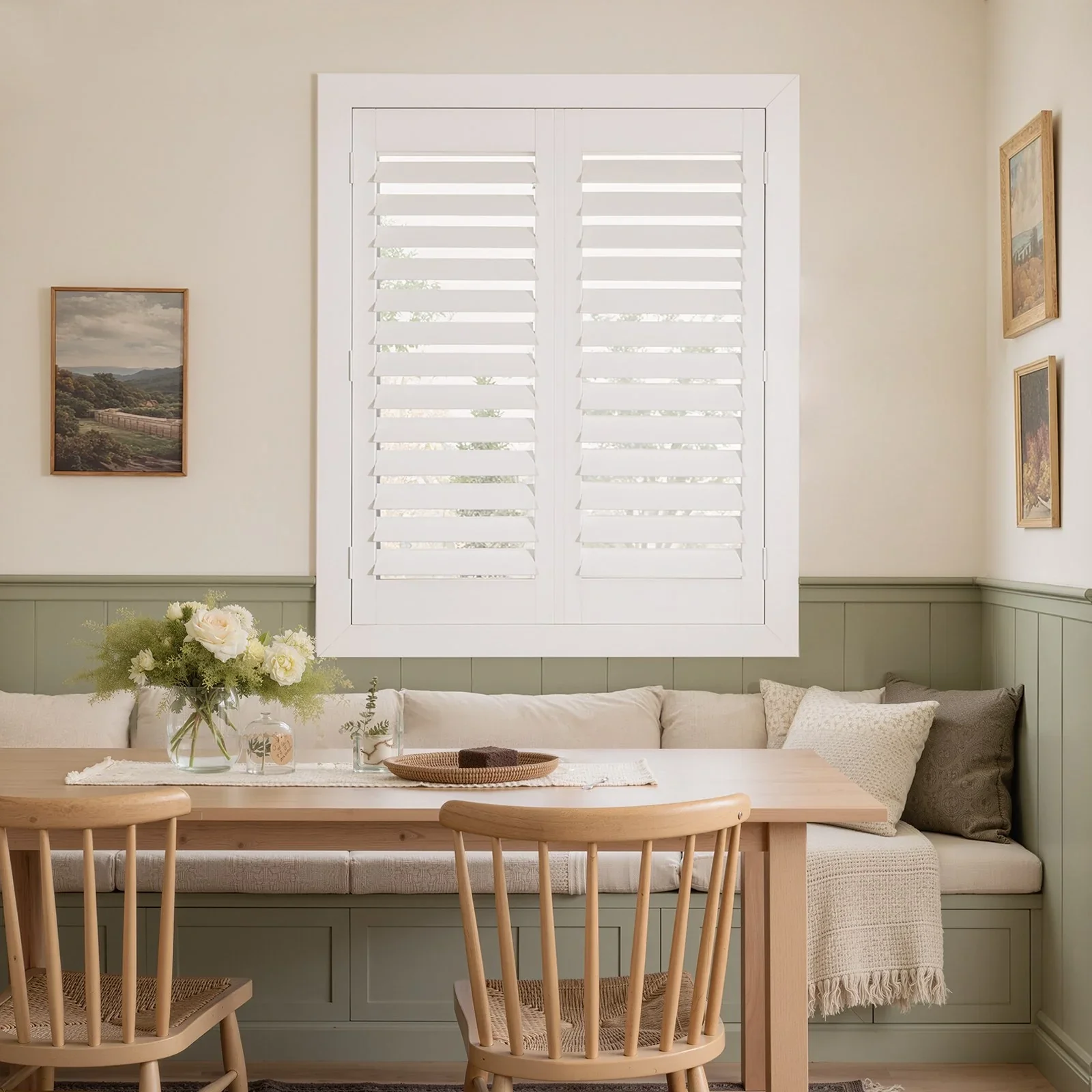 Made to Custom PVC Window Shutters PVC Plantation Shutters Australia UK USA Popular PVC Shutter Windows
