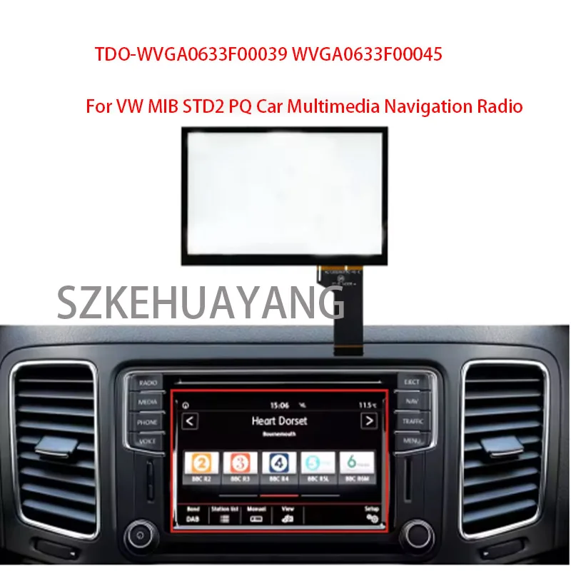 

ЖК-дисплей 5C0035680C для VW TRANSPORTER T6 SDT, сенсорный экран, навигационная система, дигитайзер 5C0035680B