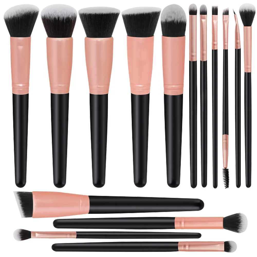 ZOREYA 15-Piece Makeup Brush Set Concealer Eyeshadow Blush Powder Complete Makeup Tools Kit for Face And Body