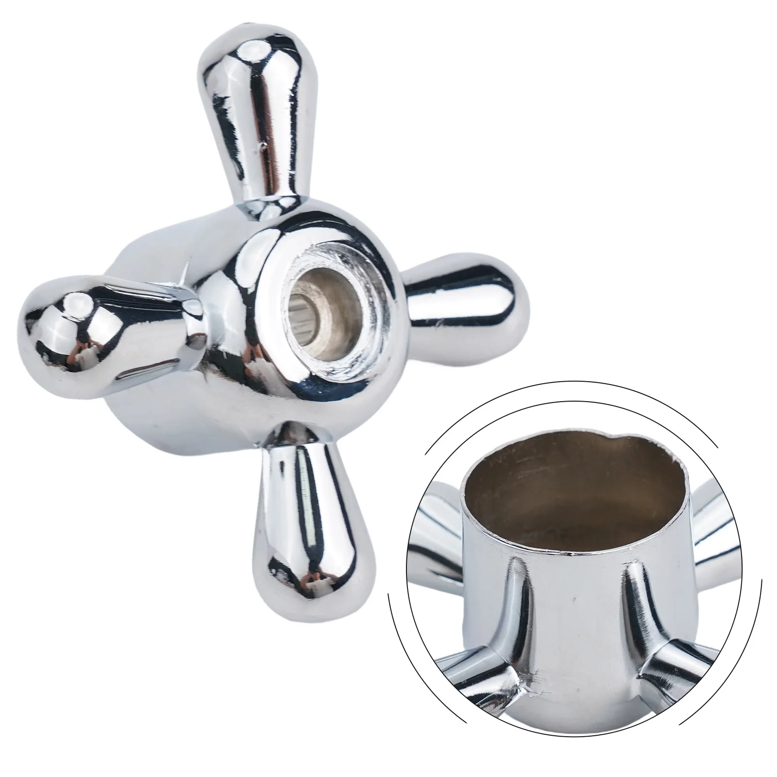 Handles Faucet Knob 2pcs 69x31x27mm Alloy Bathroom Accessories Quick-open Replacement T For Kitchen Tap Practical