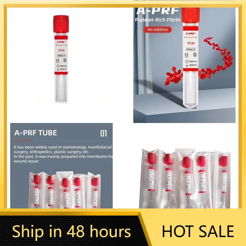 High Quality 10ml Glass A-PRF Centrifuge Tubes | Additive-Free Formula | & Medical Use