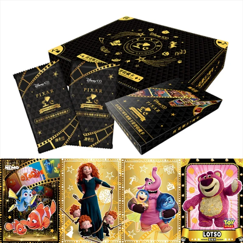 بطاقة متعة الرسمية بطاقات ديزني الأصلية بيكسار 37th الذكرى تحصيل بطاقات Senluo Wanxiang أنيمي الطرفية دمى هدايا #1