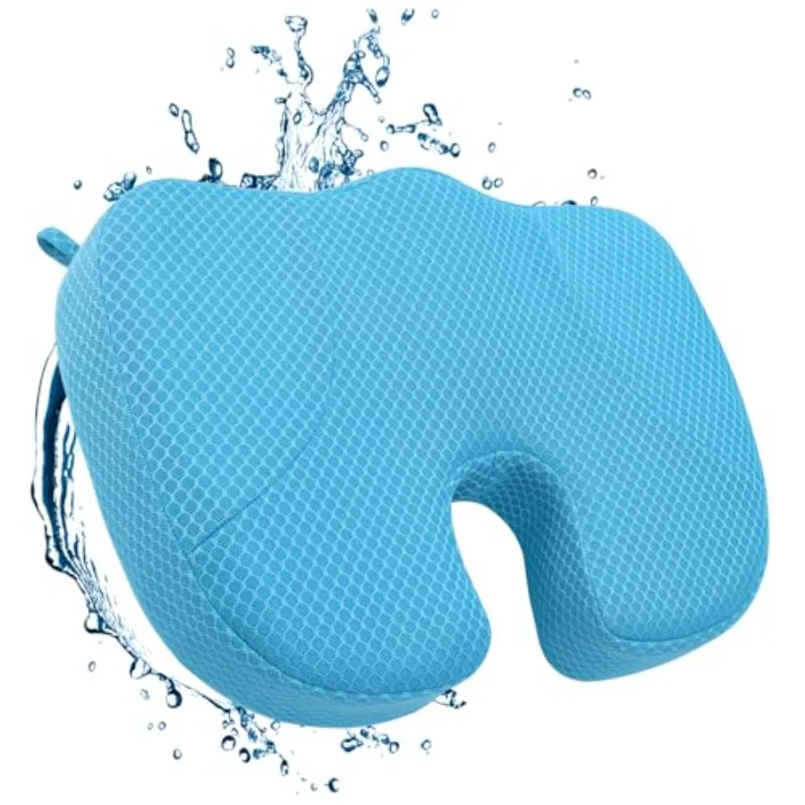 

Hot Tub Booster Seat 4D Air Mesh Weighted Hot Tub Pillow with Powerful Non-Slip Suction Cups Ergonomic Booster Cushion Quick Dr