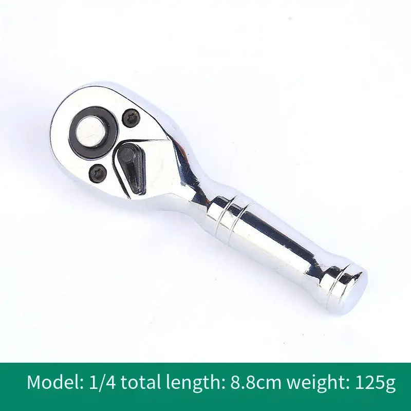 Mini Ratchet Wrench 1/4 Double Headed Ratchet Wrench 72 Teeth Quick Release Ratchet Wrench Adjustable Multifunctional Hand Tool