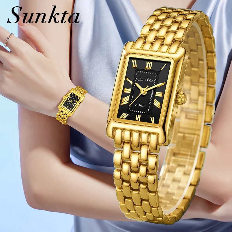 

Новые роскошные женские часы SUNKTA 2026: модные элегантные кварцевые наручные часы LIGE, повседневные водонепроницаемые стальные часы, подарки для женщин, Reloj