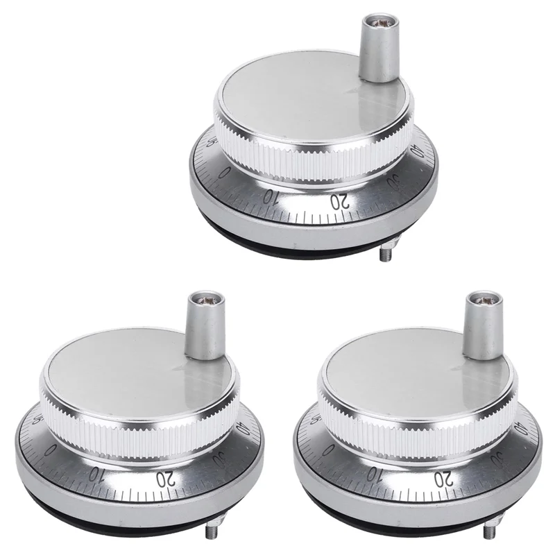 

ABBN-3X Комплект ручек для ручного колеса 5 В Ручной генератор импульсов Станок с ЧПУ Поворотный энкодер Электронный маховик, 60 мм