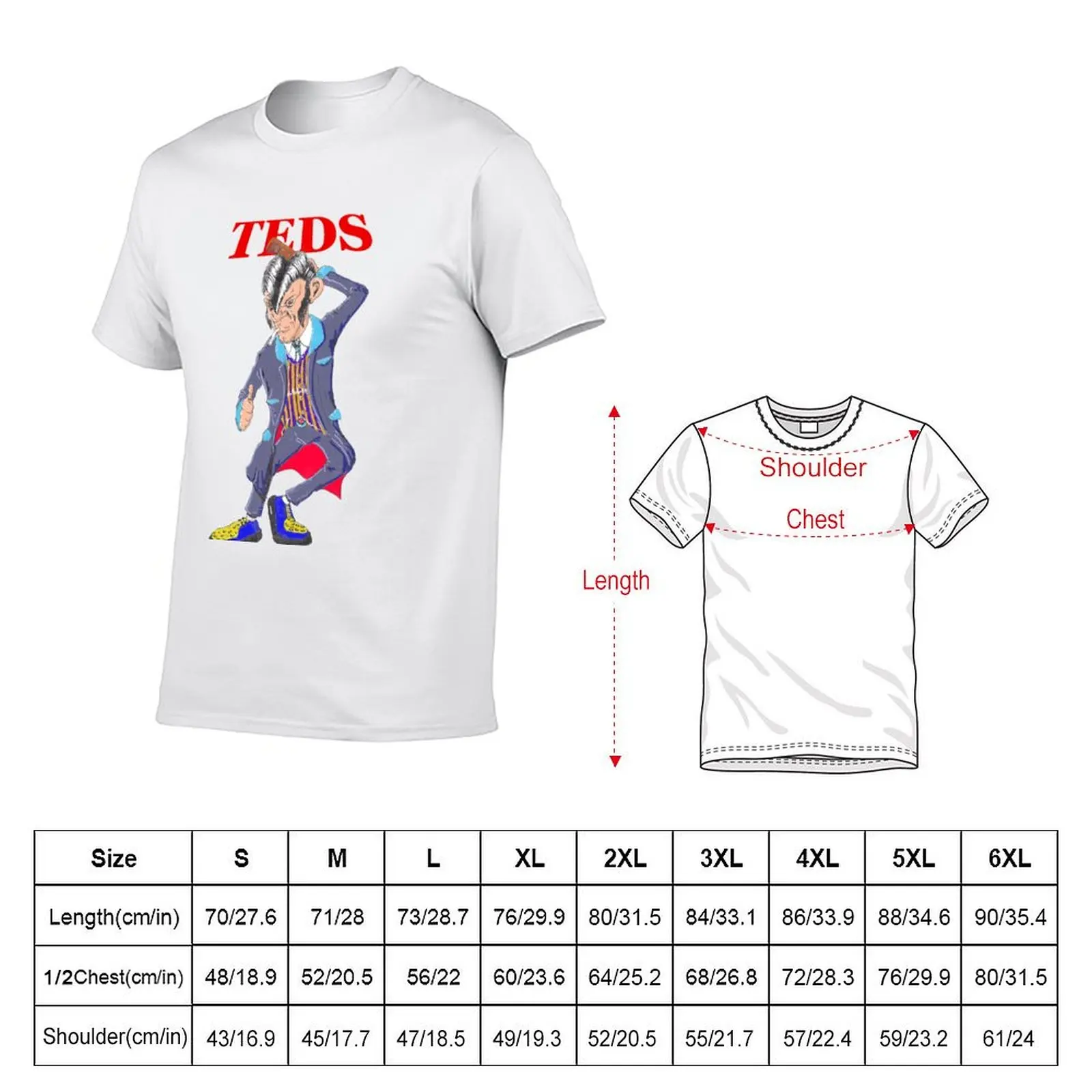 TEDS T-shirt quick drying aesthetic clothes heavyweight t shirts for men