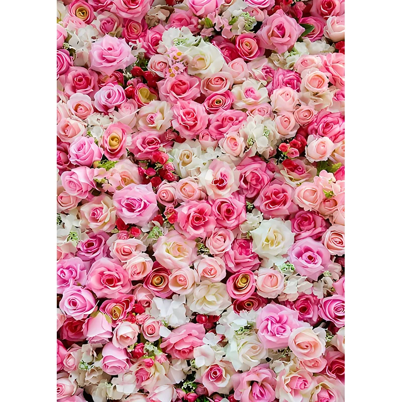 Romantic Rose Wall Decoration Wedding Stage Photography Backdrops Valentine's Day Flower Backgrounds Birthday Photo Studio Props