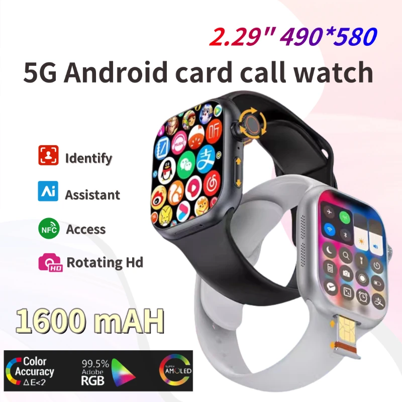

New CD20 smartwatch global version, 2.29 '' AMOLED screen, 180 ° rotating camera, supports SIM card, WiFi，GPS, Video call