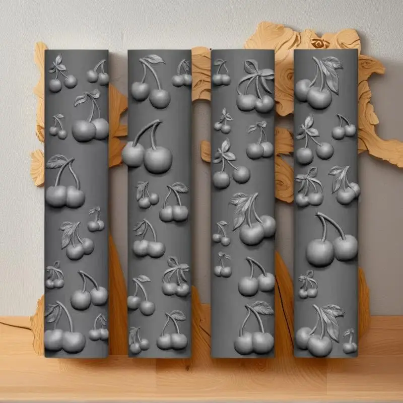 Manicure Design Mold for Nail Art, 3D Silicone Rose Flower Butterfly, DIY Cherry Jewelry Craft Template