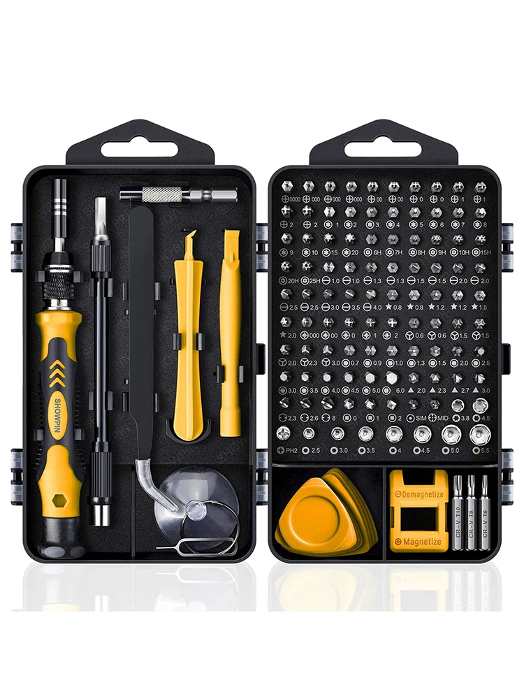 Screwdriver Set  Magnetic Torx Phillips Screw Bit Kit WOZOBUY With Electrical Driver Remover Wrench Repair Phone PC Tools