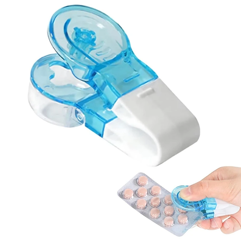 Retail Portable Pill Taker, Pill Dispenser Tablet Carrier, Portable Pill Taker Remover, Pill Cutter For Small Pills