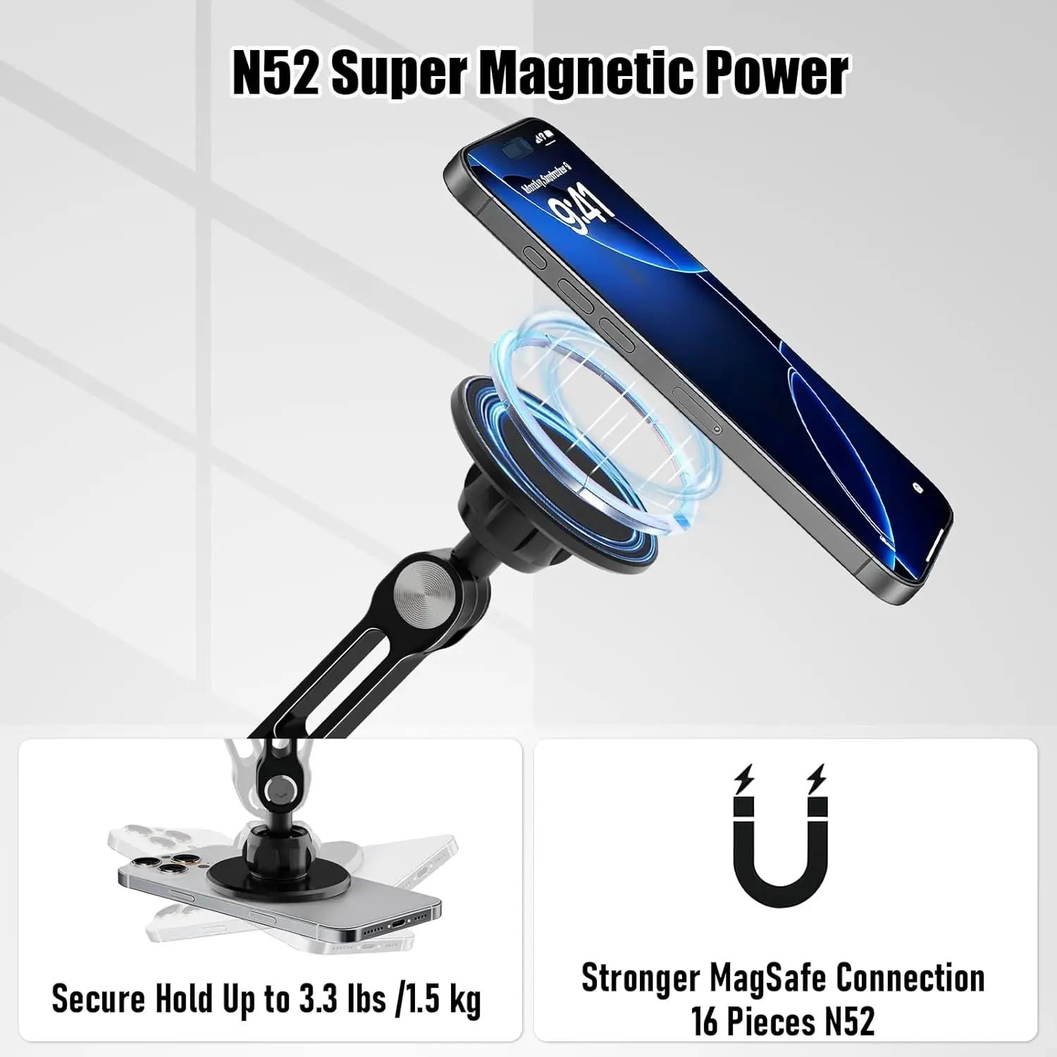 Wall Support Tablet  Support Magnetic Holder For iPad Galaxy Tab Home Articulated Arm Cradle Maca Tape Redmi Pad Pro Xiaomi New