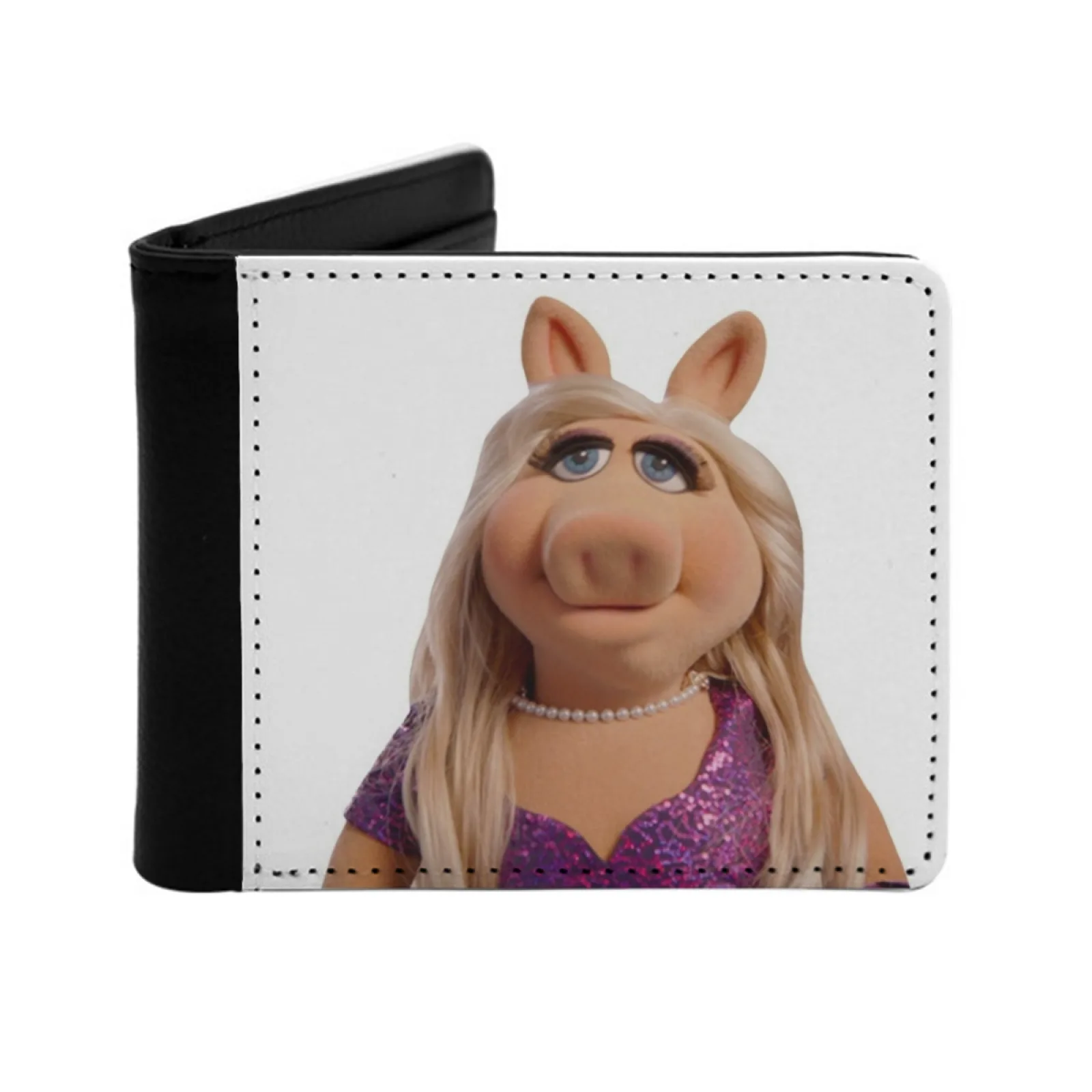 

Men Wallets Card Man Wallet Short Purse Bi-Fold Personalized Purses The Frog The Pig Pig Pigs The Girl Trendy Trending Cute
