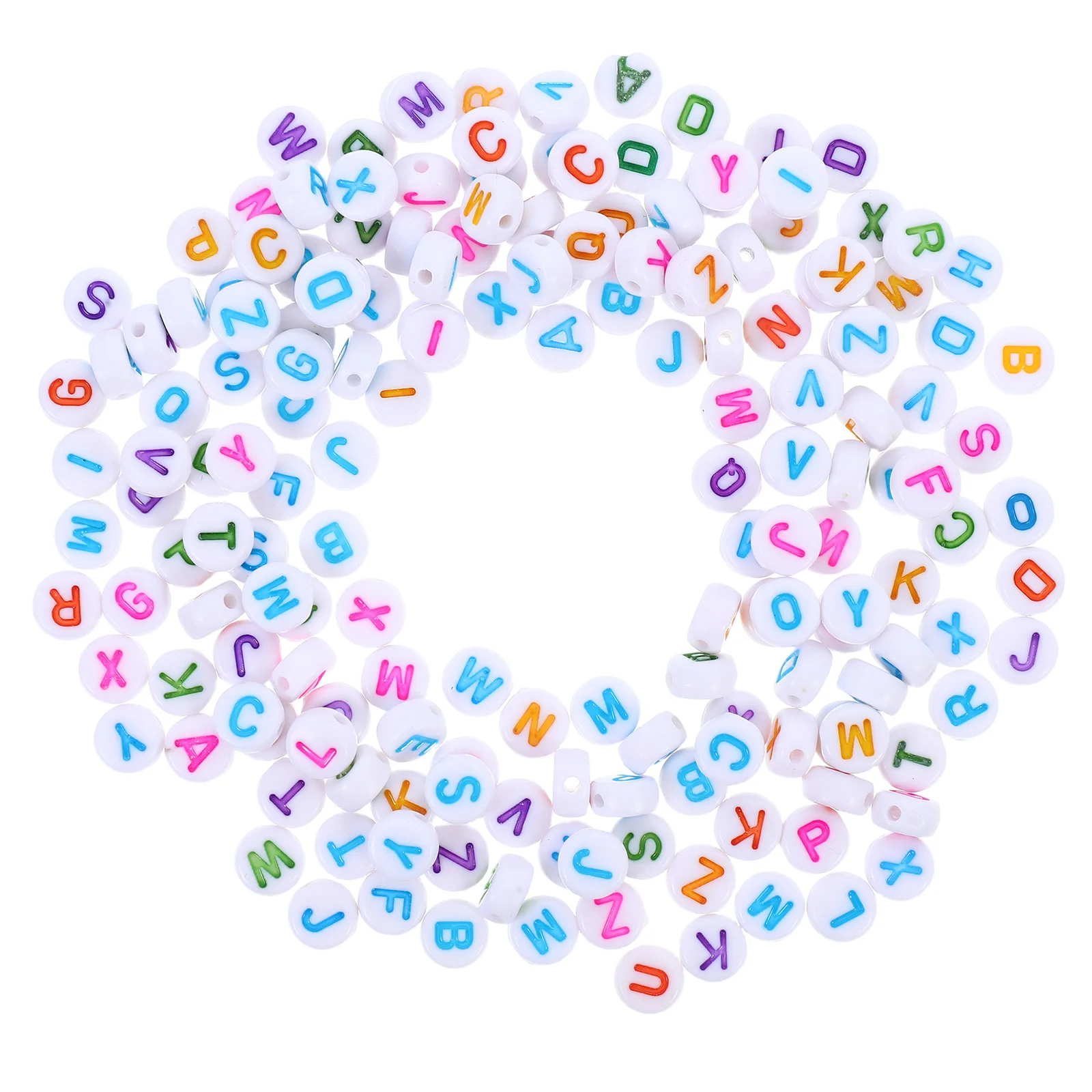 100 قطعة الأبجدية 7X4 مللي متر الملونة الاكريليك رسالة الخرز Diy بها بنفسك صنع المجوهرات الاطفال الحرف التعليمية الخرز ل أساور الديكور #3