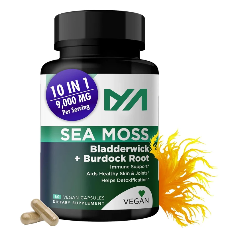 

Sea Moss - Irish Seaweed Capsules - Seaweed, Black Seed Oil, South African Cocktail, Burdock Root, and Bladder