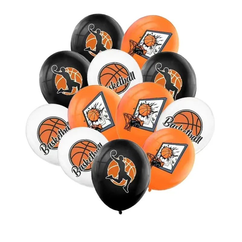 12 Stück / Set Basketball-Luftballons 12 Zoll Latex-Ballons Kinder-Party Geburtstag Festliche Dekoration – Detail 2