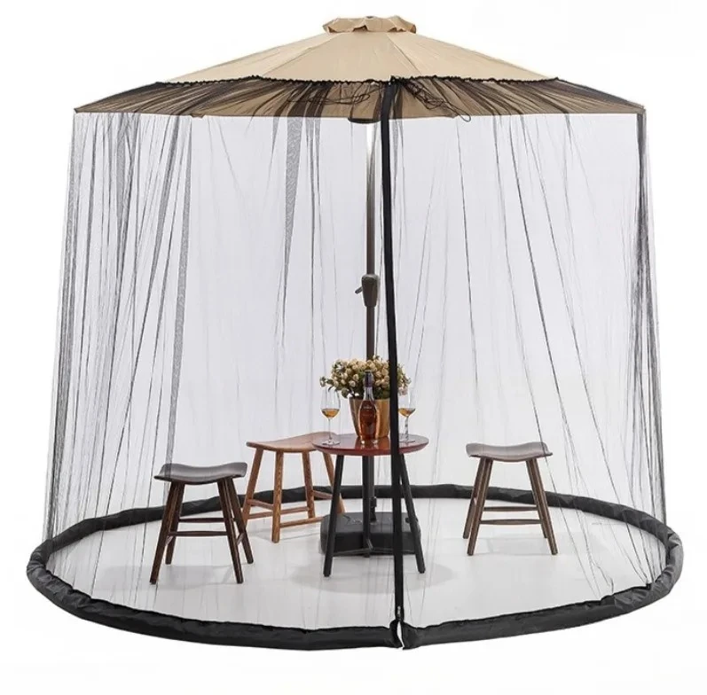 Garden sunshade with fully enclosed water pipe bracket, portable outdoor courtyard mosquito and insect prevention equipment