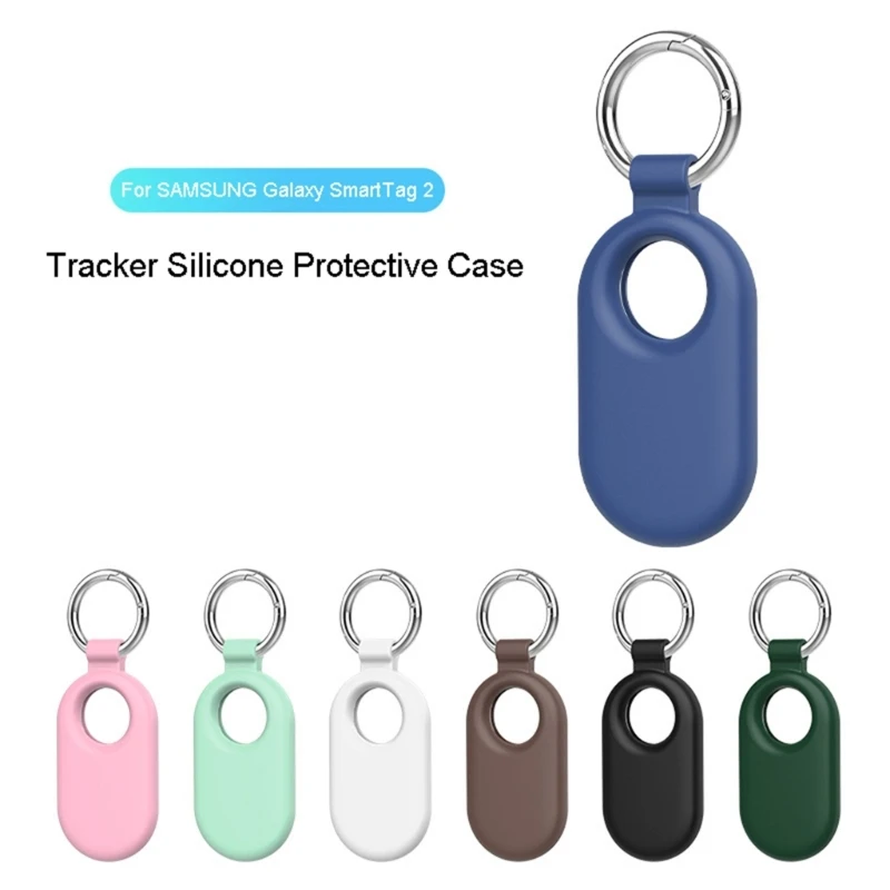 Protector Cover for Samsung Galaxy SmartTag 2 Tracker Shockproof Anti-scratch Silicone Protect Case for Smart Tag 2