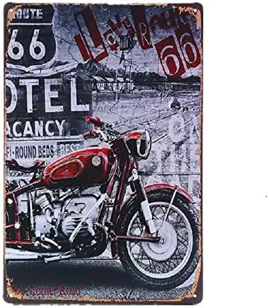 Vintage Plaque Car Theme,Metal Tin Signs Motorcycle Wall Poster, Decals Plate Painting Bar Club Pub Home Decor Wall 20 * 30cm