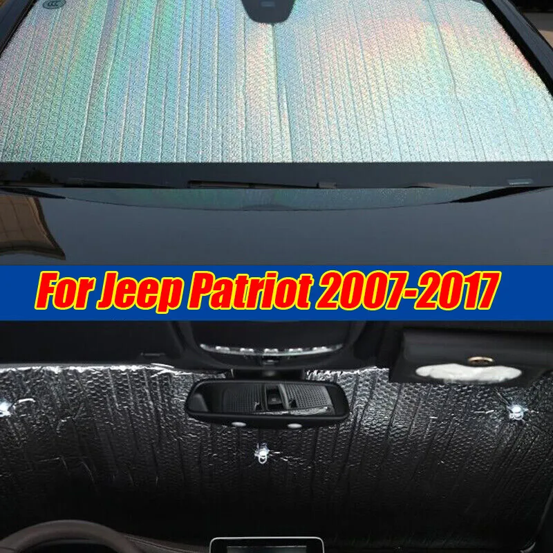 

For Jeep Patriot 2007-2017 Front Windshield Interior Thick Sunshade Cover
